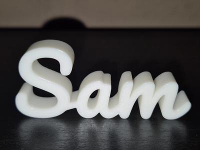 Sam Name Sign Display Decor