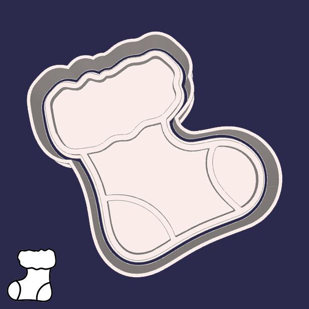 Christmas | New Year cookie cutters - santas boot (style 4)