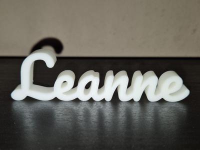 Leanne Name Sign Display Decor