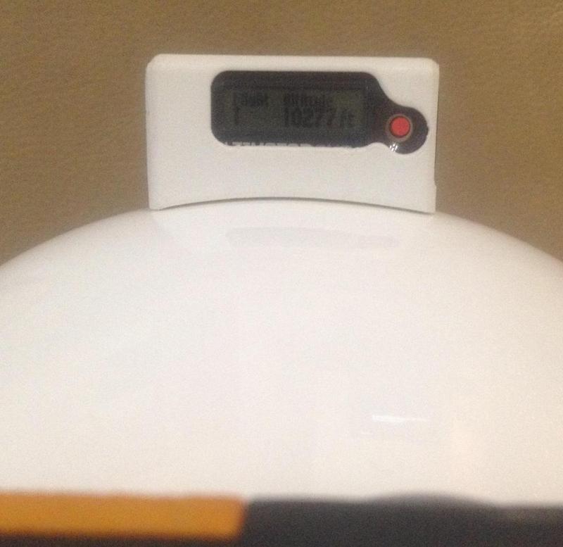 Helmet mount for AltimeterOne