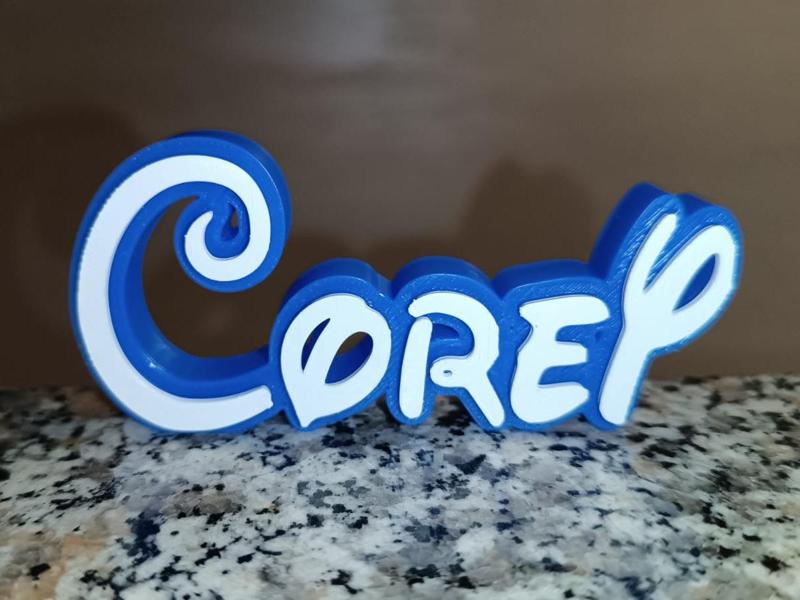 Disney Name Sign Corey Kid Room Wall Decor 