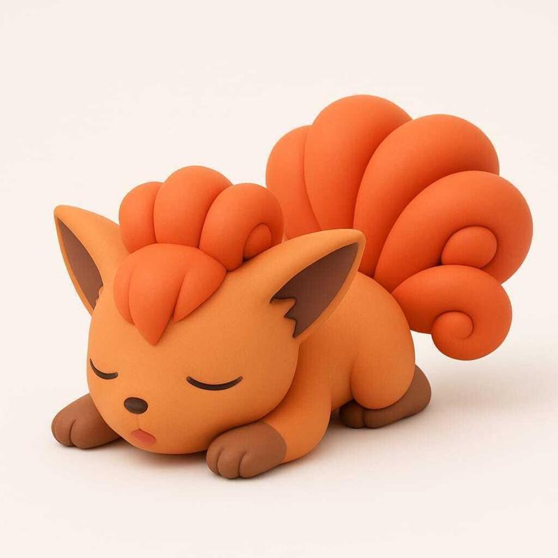 Pokemon Vulpix sleeping