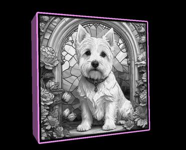 Lightbox West Highland White Terrier lithophane