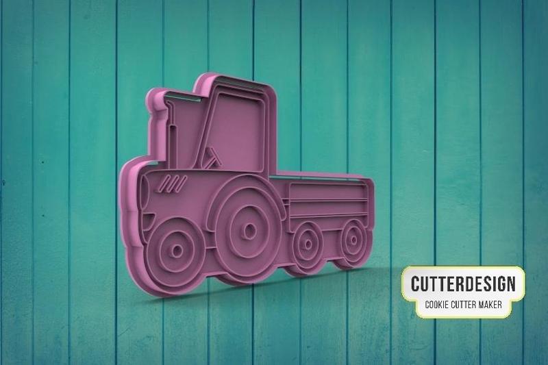 Tractor And Trailer Cookie Cutter