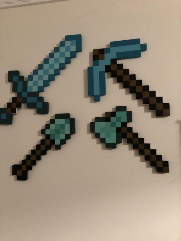 Minecraft foam tool wall mount