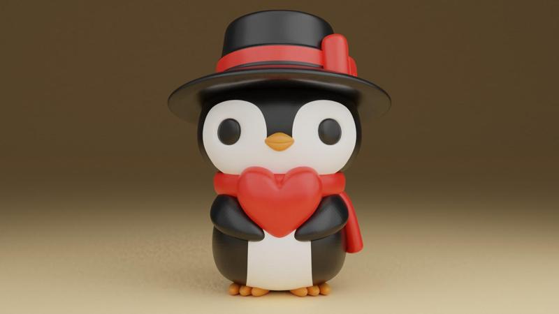 Penguin valentine