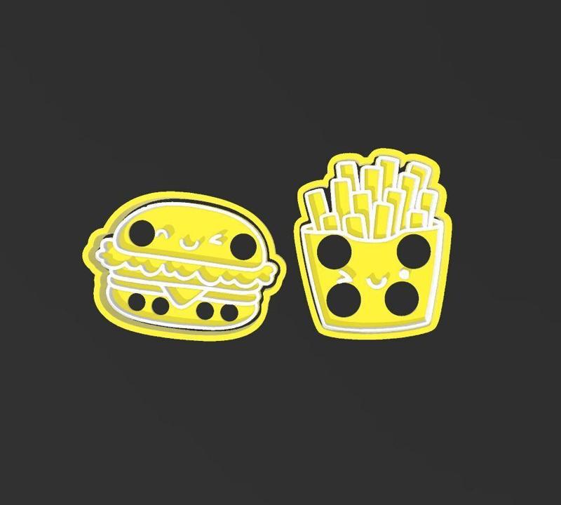 Hamburger and potato cutter Kawai