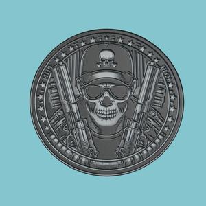 Full Metal Jacket Movie Medallion  Full Metal Jacket 3d  Model Stl Obj