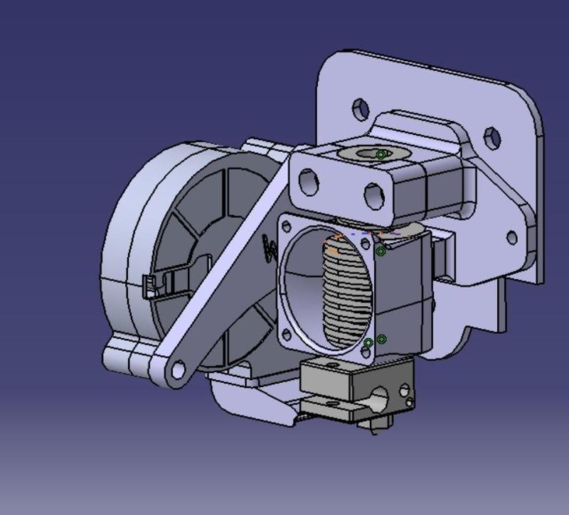 Tronxy E3D V6 Holder with part cooling mount
