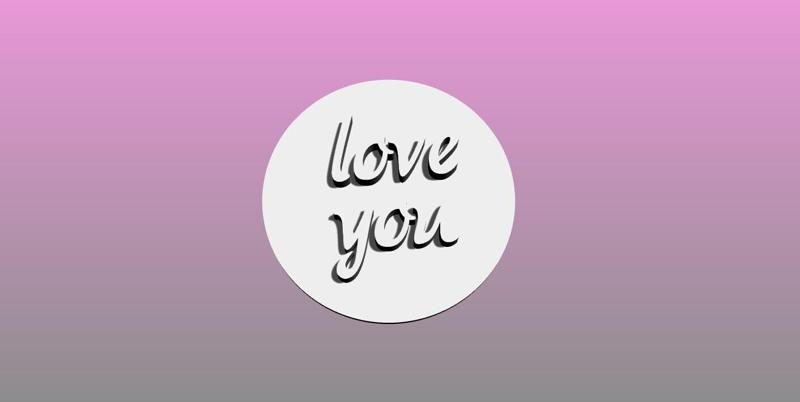 Stamping Love You Cookie Cutter