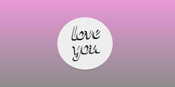 Stamping Love You Cookie Cutter