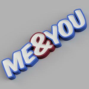 NAMELED ME&YOU - LED LAMP WITH NAME  (ME AND YOU)