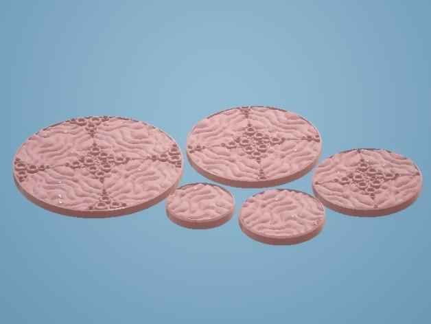 Z.O.D. Organic Nightmare Theme Bases (28mm/Heroic scale)