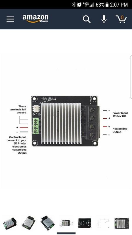 k8200 large mosfet holder for 24 volt heated bed