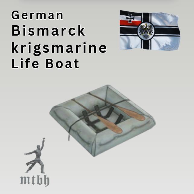 German warship Bismarck Life Boat