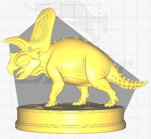 Triceratops prorsus with Base