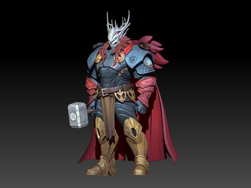 Thor-Lord of Asgard  (Marvel Comics) | CARTOON FIGURE | MARVEL UNIVERSE | MARVEL RIVALS
