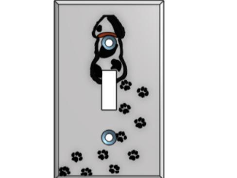 Dog tail light switch cover