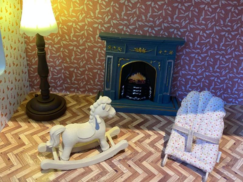 cute miniature rocking horse