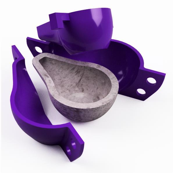 INCENSE BURNER MOLD V4 | CEMENT POT MOLD | SAHUMADOR