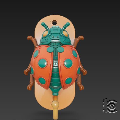 Luckabot Hook - Mech Ladybug STL