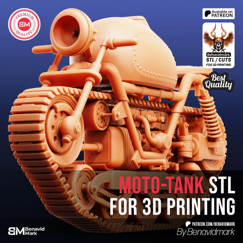Moto tank STL / military tank