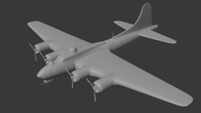 B17 3D BOMBARDERO B17 Aircraft