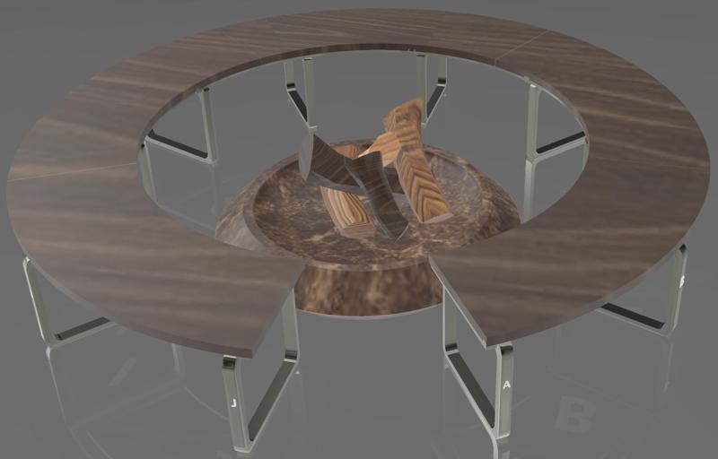 Fire pit - Camping fire - Scale 1:10