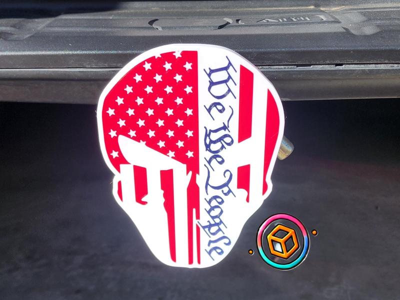 We The People Punisher Skull Hitch Receiver