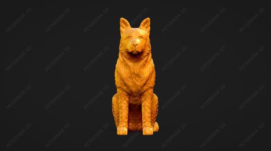 Australian Cattle Dog 3D Print Model Pose 04