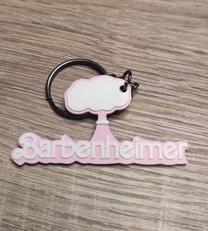 Barbenheimer keychain