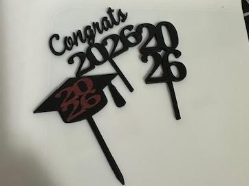 2026 Graduation Cupcake toppers