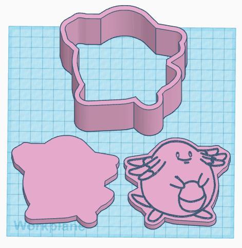 Pokemon: Chansey 3 Piece Bath Bomb Mold