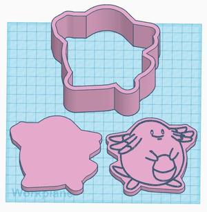 Pokemon: Chansey 3 Piece Bath Bomb Mold