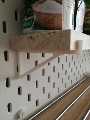 Skadis Wood Shelf Holder