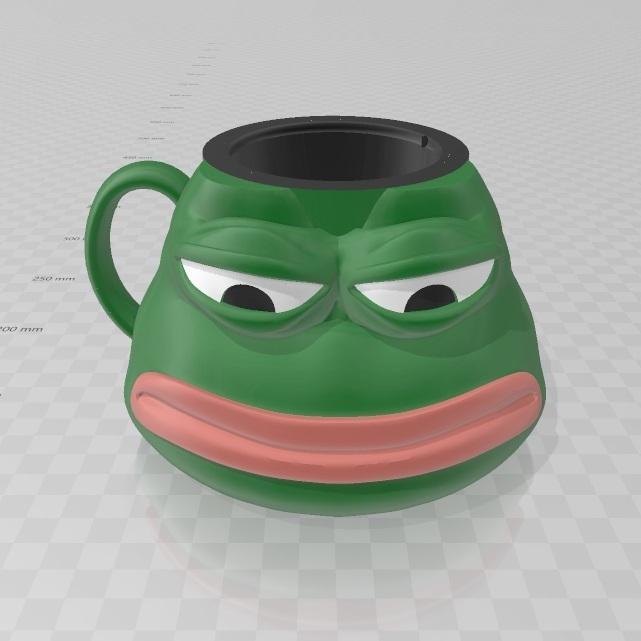 Pepe Sad Cup Glass Mug