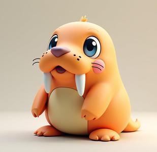 Gus The Walrus - Print Mon 3D Animal Creature