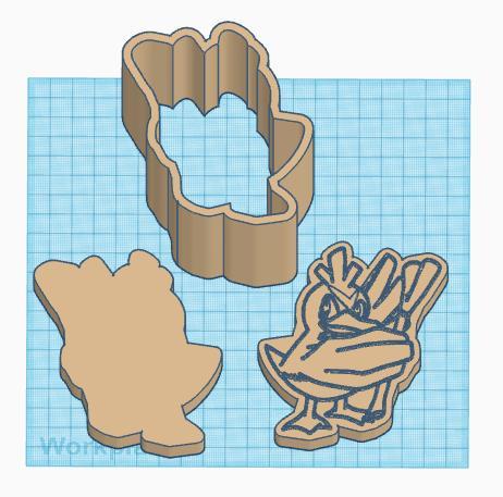 Pokemon: Farfetched 3 Piece Bath Bomb Mold