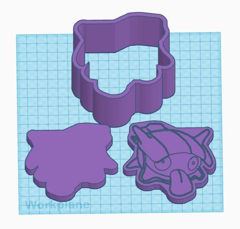 Pokemon: Sheller 3 Piece Bath Bomb Mold