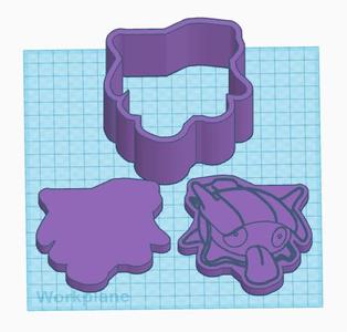 Pokemon: Sheller 3 Piece Bath Bomb Mold