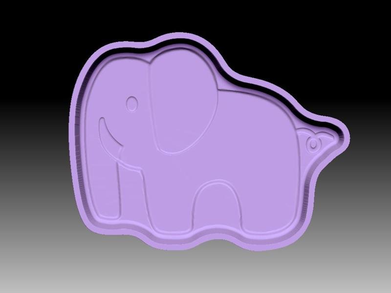 ELEPHANT LOVE 3 BATH BOMB MOLD