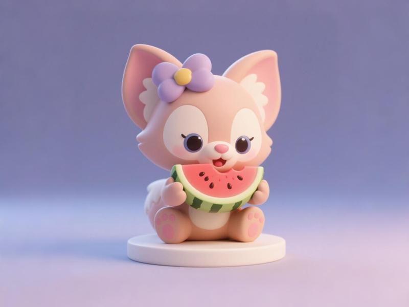 LinaBell Summer Watermelon Limited Edition - Disney Duffy and Friends Figure Ornament - Cute Fox Coloring Toy
