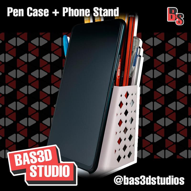 Pencil Holder with Cell Phone Holder