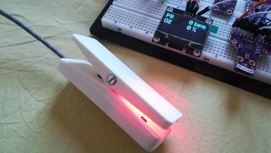 Probe for pulse oxymetry projects based on MAX30100