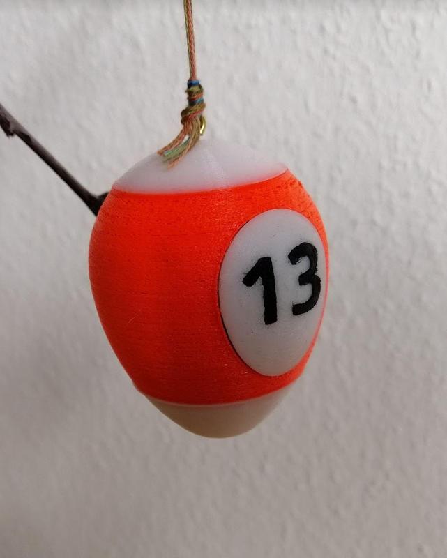 BilliardEgg, BilliardEgg - Half - 13s - Billiard Easter - Easter decoration