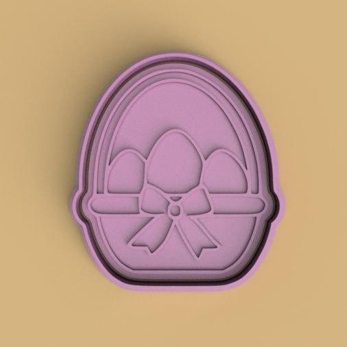 easter basket cutter + stamp / easter basket cutter + stamp