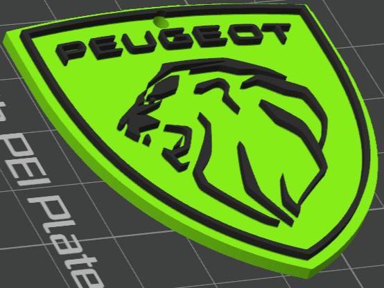 Peugeot 208 keychain