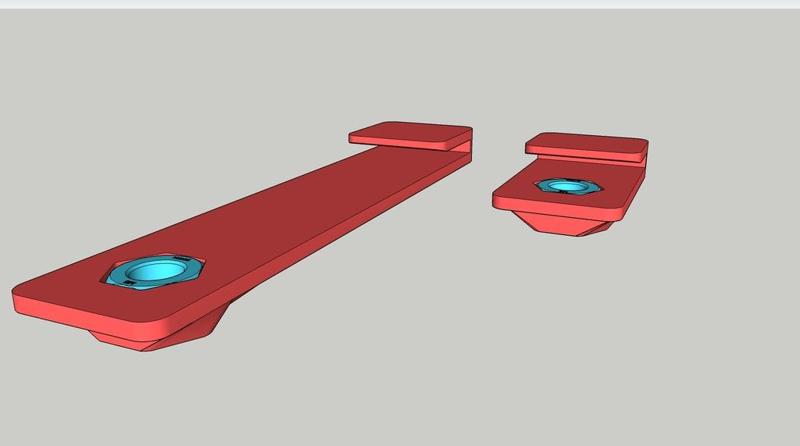 Nut Bracket for German RepRap X400‘s Built-Table adjustment