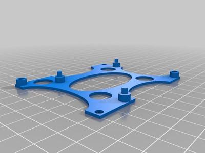 Raspberry Pi 3 + 2.5" HDD spacer. Version 1.