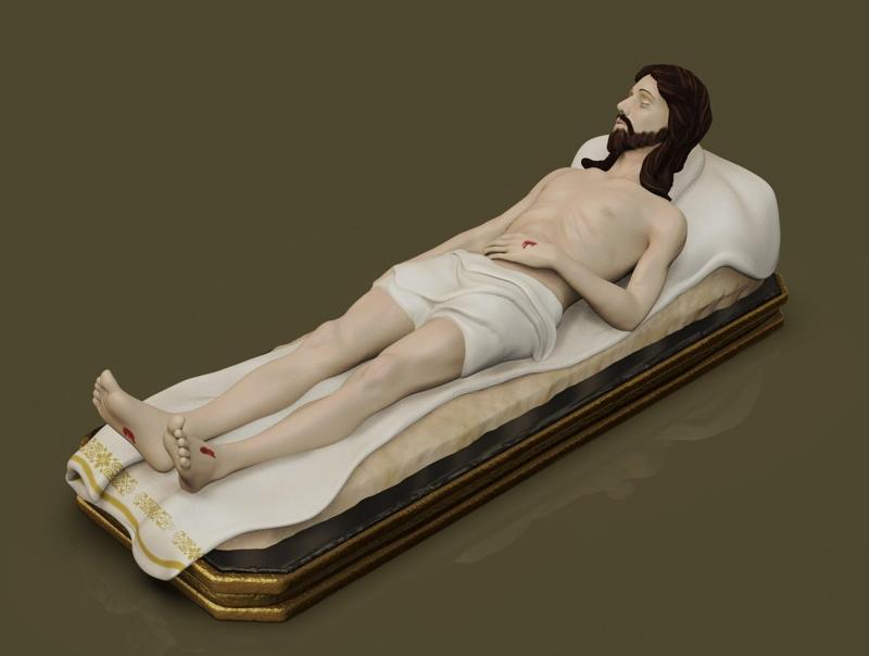 Jesus in his bed or recumbent jesus